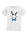 Happy Easter Bunny Face Childrens T-Shirt-Childrens T-Shirt-TooLoud-White-X-Small-Davson Sales