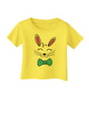 Happy Easter Bunny Face Infant T-Shirt-Infant T-Shirt-TooLoud-Yellow-06-Months-Davson Sales