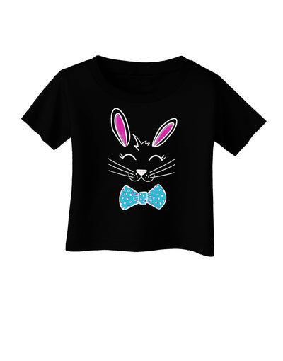 Happy Easter Bunny Face Infant T-Shirt-Infant T-Shirt-TooLoud-Black-06-Months-Davson Sales