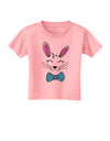 Happy Easter Bunny Face Toddler T-Shirt Candy Pink 4T Tooloud