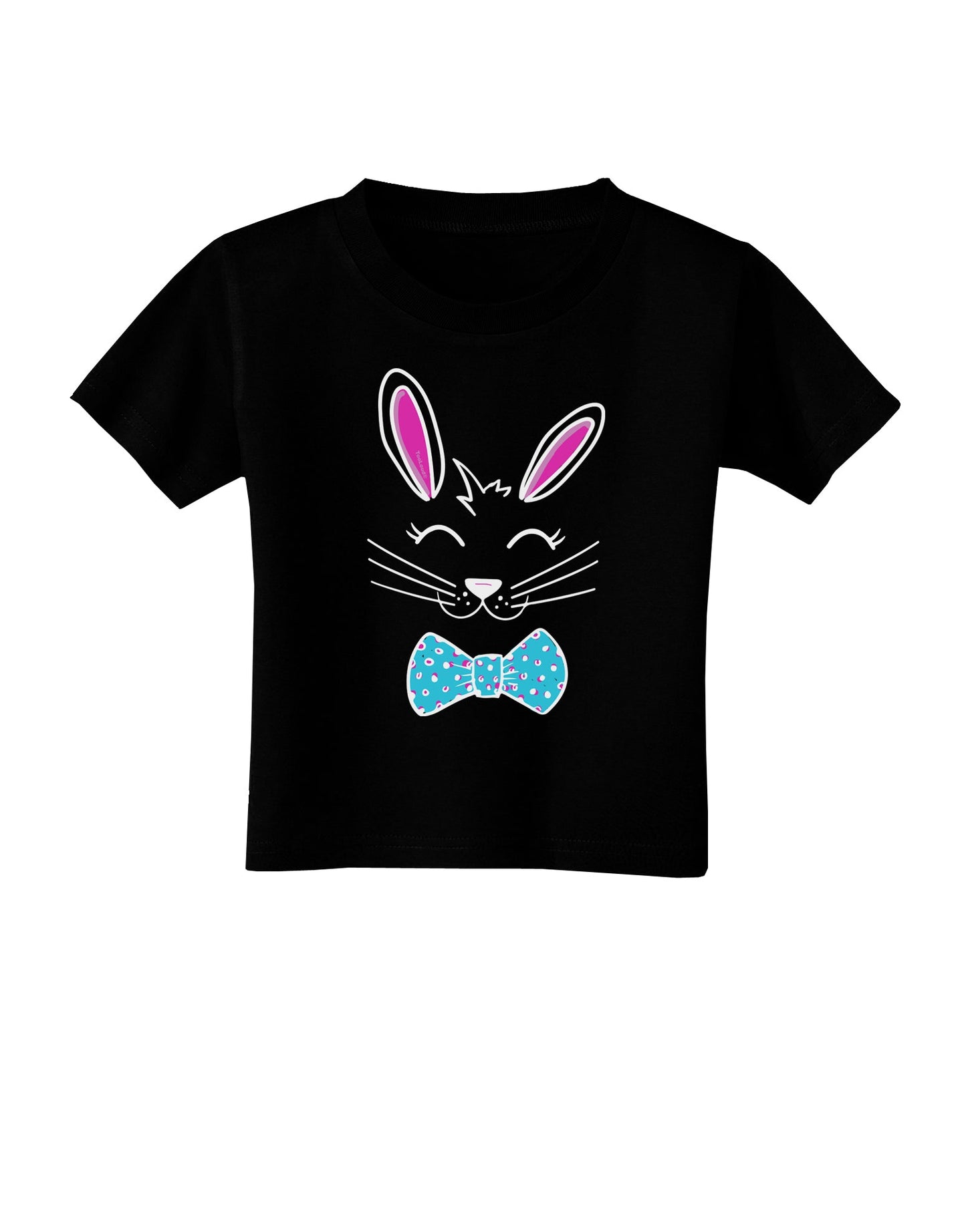 Happy Easter Bunny Face Toddler T-Shirt-Toddler T-shirt-TooLoud-Black-2T-Davson Sales