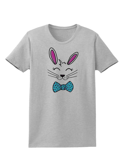 Happy Easter Bunny Face Womens T-Shirt-Womens T-Shirt-TooLoud-AshGray-X-Small-Davson Sales