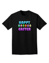 Happy Easter Decorated Eggs Adult Dark T-Shirt-Mens T-Shirt-TooLoud-Black-Small-Davson Sales