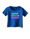 Happy Easter Decorated Eggs Infant T-Shirt Dark-Infant T-Shirt-TooLoud-Royal-Blue-06-Months-Davson Sales