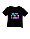 Happy Easter Decorated Eggs Infant T-Shirt Dark-Infant T-Shirt-TooLoud-Black-06-Months-Davson Sales