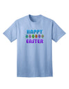 Happy Easter Decorated Eggs - Premium Adult T-Shirt for Festive Celebrations-Mens T-shirts-TooLoud-Light-Blue-Small-Davson Sales