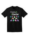 Happy Easter Design Adult Dark T-Shirt-Mens T-Shirt-TooLoud-Black-Small-Davson Sales