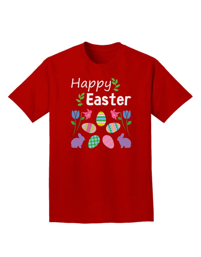 Happy Easter Design Adult Dark T-Shirt-Mens T-Shirt-TooLoud-Red-Small-Davson Sales