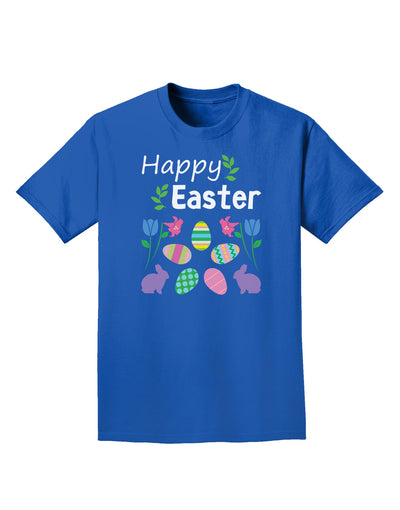 Happy Easter Design Adult Dark T-Shirt-Mens T-Shirt-TooLoud-Royal-Blue-Small-Davson Sales