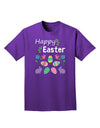 Happy Easter Design Adult Dark T-Shirt-Mens T-Shirt-TooLoud-Purple-Small-Davson Sales