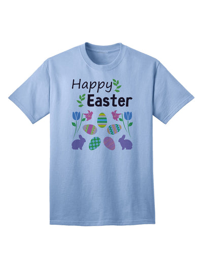Happy Easter Design Adult T-Shirt: A Festive Addition to Your Spring Wardrobe-Mens T-shirts-TooLoud-Light-Blue-Small-Davson Sales