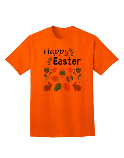Happy Easter Design Adult T-Shirt: A Festive Addition to Your Spring Wardrobe-Mens T-shirts-TooLoud-Orange-Small-Davson Sales