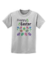 Happy Easter Design Childrens T-Shirt-Childrens T-Shirt-TooLoud-AshGray-X-Small-Davson Sales