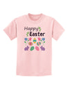 Happy Easter Design Childrens T-Shirt-Childrens T-Shirt-TooLoud-PalePink-X-Small-Davson Sales