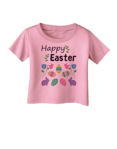 Happy Easter Design Infant T-Shirt-Infant T-Shirt-TooLoud-Candy-Pink-06-Months-Davson Sales