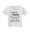 Happy Easter Design Toddler T-Shirt-Toddler T-Shirt-TooLoud-White-2T-Davson Sales