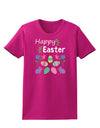 Happy Easter Design Womens Dark T-Shirt-TooLoud-Hot-Pink-Small-Davson Sales