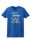 Happy Easter Design Womens Dark T-Shirt-TooLoud-Royal-Blue-X-Small-Davson Sales