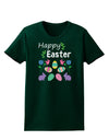 Happy Easter Design Womens Dark T-Shirt-TooLoud-Forest-Green-Small-Davson Sales