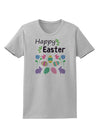 Happy Easter Design Womens T-Shirt-Womens T-Shirt-TooLoud-AshGray-X-Small-Davson Sales