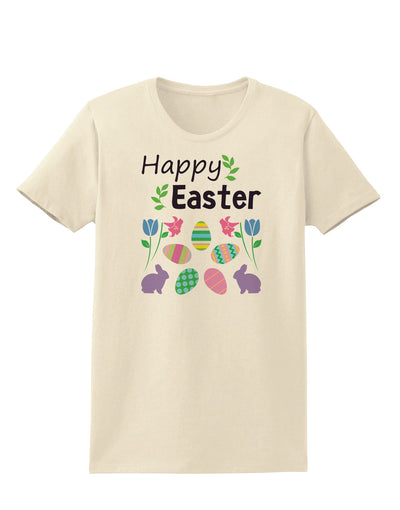 Happy Easter Design Womens T-Shirt-Womens T-Shirt-TooLoud-Natural-X-Small-Davson Sales