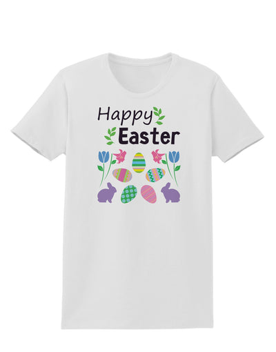 Happy Easter Design Womens T-Shirt-Womens T-Shirt-TooLoud-White-X-Small-Davson Sales