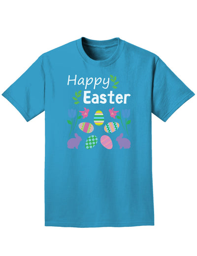 Happy Easter Easter Adult Dark T-Shirt-Mens T-Shirt-TooLoud-Turquoise-Small-Davson Sales