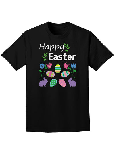 Happy Easter Easter Adult Dark T-Shirt-Mens T-Shirt-TooLoud-Black-Small-Davson Sales