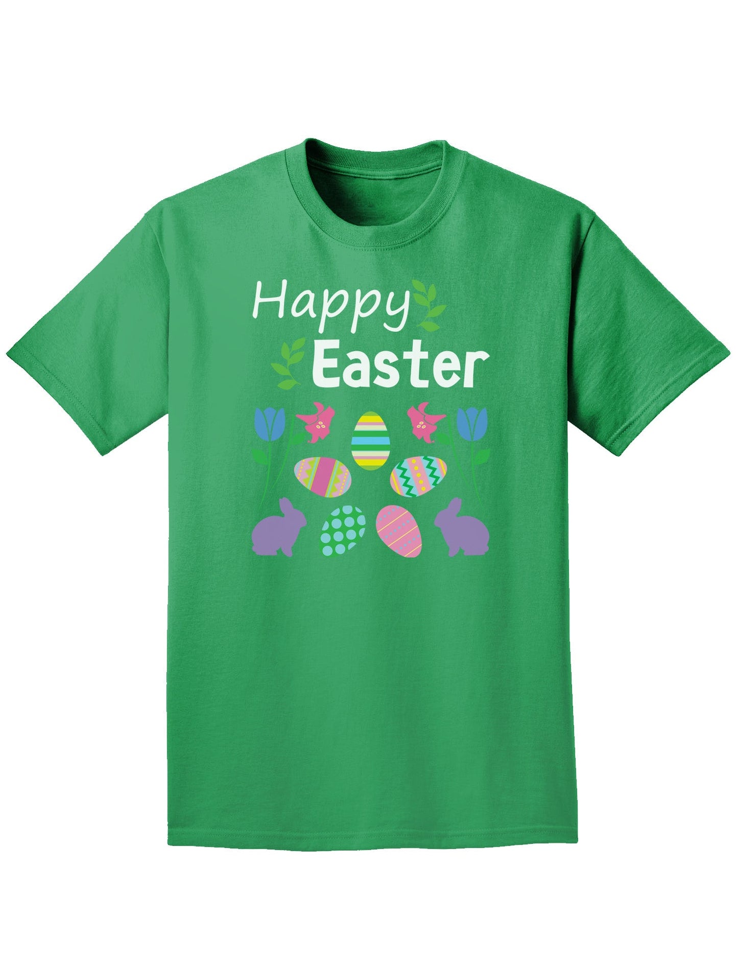Happy Easter Easter Adult Dark T-Shirt-Mens T-Shirt-TooLoud-Kelly-Green-Small-Davson Sales