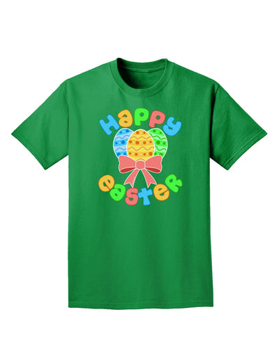 Happy Easter Easter Eggs Adult Dark T-Shirt by TooLoud-Mens T-Shirt-TooLoud-Kelly-Green-Small-Davson Sales