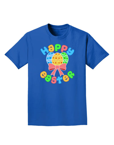 Happy Easter Easter Eggs Adult Dark T-Shirt by TooLoud-Mens T-Shirt-TooLoud-Royal-Blue-Small-Davson Sales