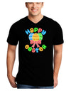 Happy Easter Easter Eggs Adult Dark V-Neck T-Shirt by TooLoud-Mens V-Neck T-Shirt-TooLoud-Black-Small-Davson Sales