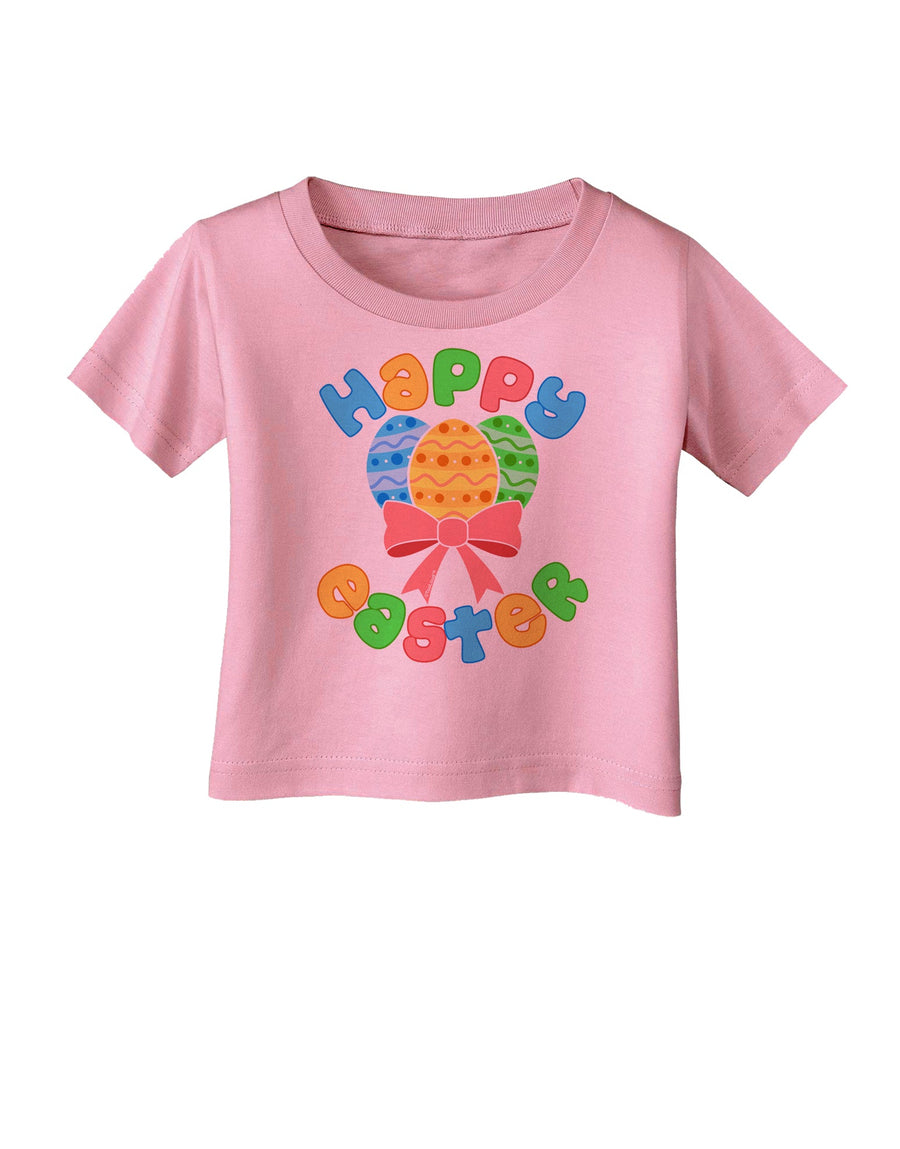 Happy Easter Easter Eggs Infant T-Shirt by TooLoud-Infant T-Shirt-TooLoud-White-06-Months-Davson Sales