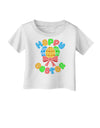 Happy Easter Easter Eggs Infant T-Shirt by TooLoud-Infant T-Shirt-TooLoud-White-06-Months-Davson Sales