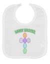 Happy Easter Egg Cross Faux Applique Baby Bib