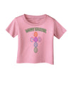 Happy Easter Egg Cross Faux Applique Infant T-Shirt-Infant T-Shirt-TooLoud-Candy-Pink-06-Months-Davson Sales