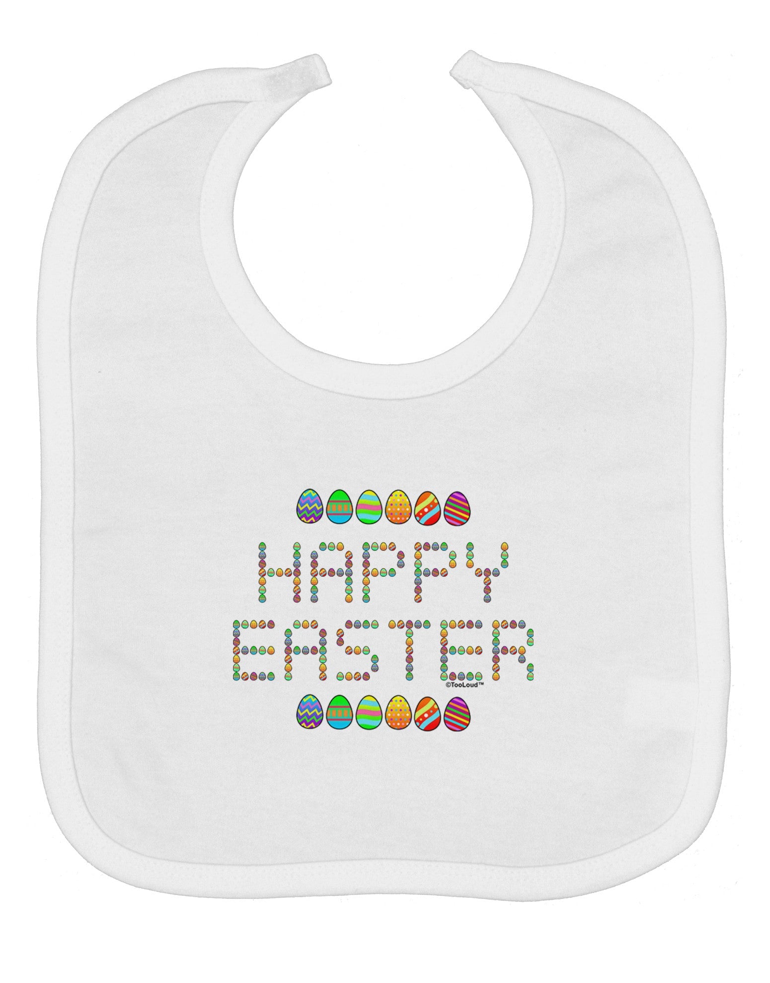 Happy Easter Eggs Baby Bib
