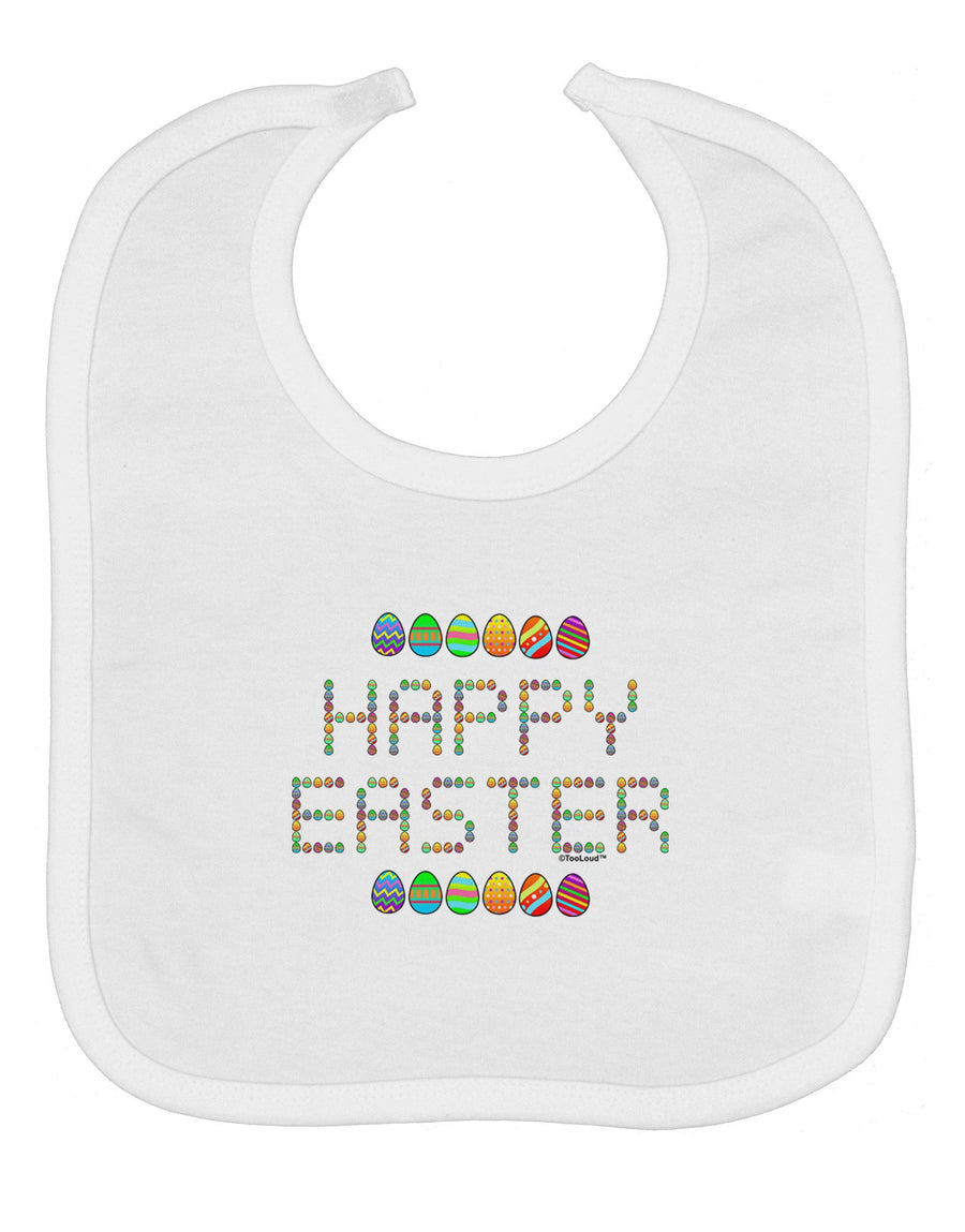 Happy Easter Eggs Baby Bib