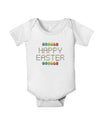 Happy Easter Eggs Baby Romper Bodysuit-Baby Romper-TooLoud-White-06-Months-Davson Sales