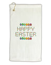 Happy Easter Eggs Micro Terry Gromet Golf Towel 16 x 25 inch-Golf Towel-TooLoud-White-Davson Sales