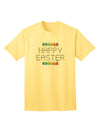 Happy Easter Eggs Premium Adult T-Shirt - Exclusive Ecommerce Collection-Mens T-shirts-TooLoud-Yellow-Small-Davson Sales