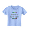 Happy Easter Eggs Toddler T-Shirt-Toddler T-Shirt-TooLoud-Aquatic-Blue-2T-Davson Sales
