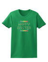 Happy Easter Eggs Womens Dark T-Shirt-TooLoud-Kelly-Green-X-Small-Davson Sales