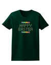 Happy Easter Eggs Womens Dark T-Shirt-TooLoud-Forest-Green-Small-Davson Sales