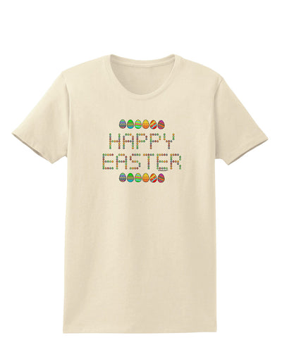 Happy Easter Eggs Womens T-Shirt-Womens T-Shirt-TooLoud-Natural-X-Small-Davson Sales