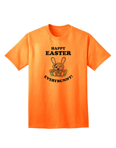 Happy Easter Everybunny Adult T-Shirt-unisex t-shirt-TooLoud-Neon-Orange-Small-Davson Sales