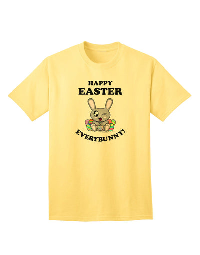 Happy Easter Everybunny Adult T-Shirt-unisex t-shirt-TooLoud-Yellow-Small-Davson Sales