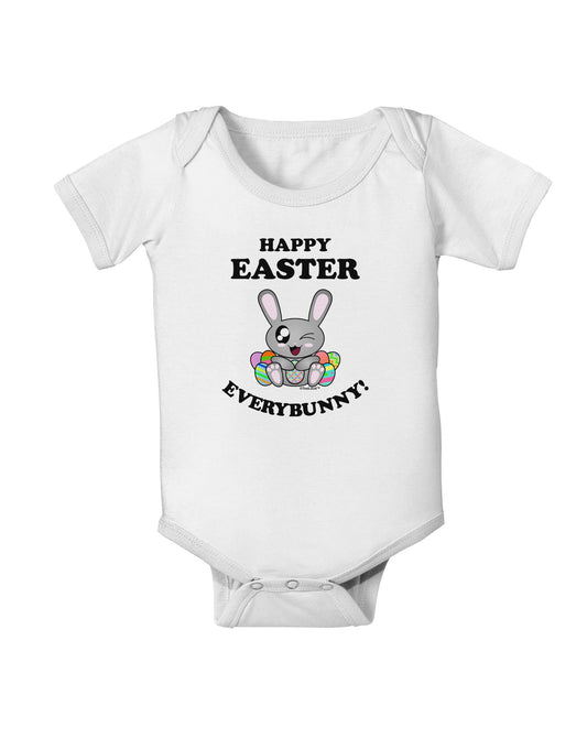 Happy Easter Everybunny Baby Romper Bodysuit-Baby Romper-TooLoud-White-06-Months-Davson Sales