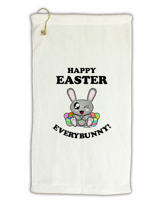 Happy Easter Everybunny Micro Terry Gromet Golf Towel 16 x 25 inch-Golf Towel-TooLoud-White-Davson Sales