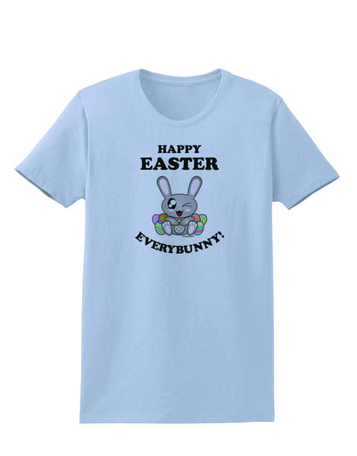 Happy Easter Everybunny Womens T-Shirt-Womens T-Shirt-TooLoud-Light-Blue-X-Small-Davson Sales